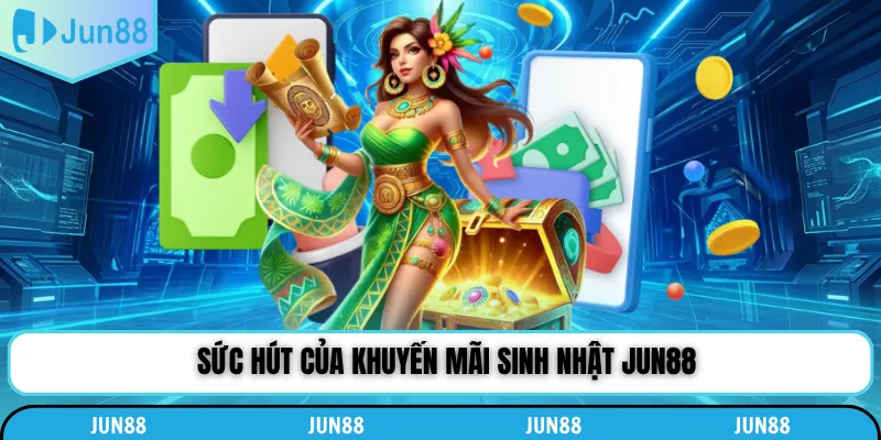 Sức hút của khuyến mãi sinh nhật Jun88
